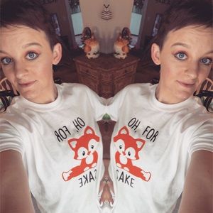 Oh, for 🦊 sake! Vinyl t-shirts